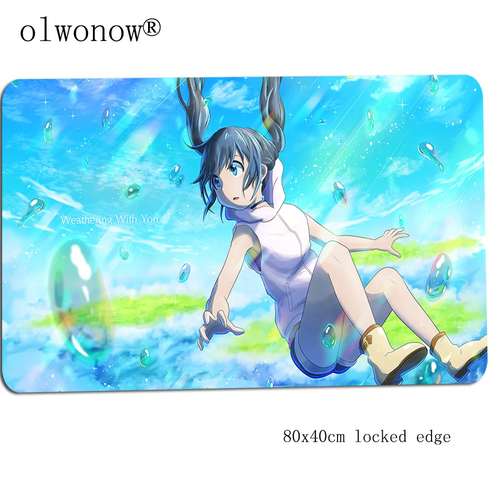 Weathering with you mousepad 800x400x3mm gaming mouse pad gamer mat High quality game computer desk padmouse keyboard play mats