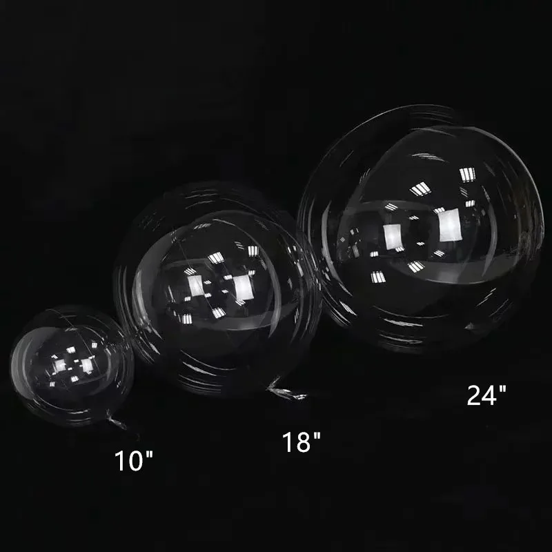 5 шт. прозрачные шарики без морщин, прозрачные DIY баллоны с гелием Globos, день рождения, принадлежности для украшения свадебной вечеринки, баллон, подарки - Цвет: as picture