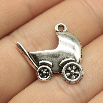 

WYSIWYG 20pcs Charms Baby Carriages 20x21mm Pendant Baby Carriages Charms For Jewelry Making Jewelry Findings