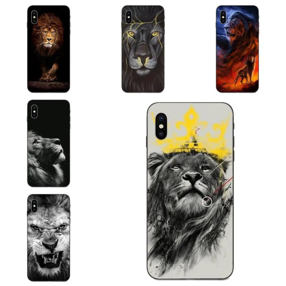 For Xiaomi Redmi Mi Note 2 3S 8 9 Lite SE Pro Soft Fashion Cell Phone Case King Lion Beautiful Animals | Мобильные телефоны и