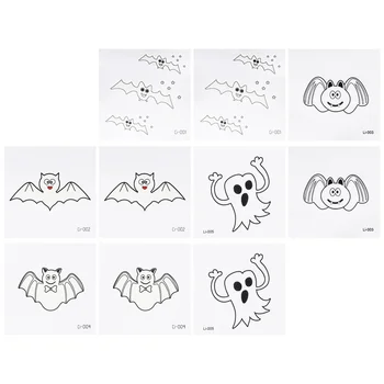 

10pcs Sticker Waterproof Attractive Luminous Stickers Body Decals Children Stickers Halloween Stickers for Adults