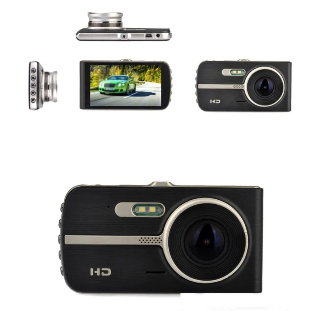 X5 4," HD Автомобильный видеорегистратор, зеркало заднего вида, Ночное видео рекордер, двойная камера заднего вида, видеорегистратор для вождения, HDMI видео рекордер