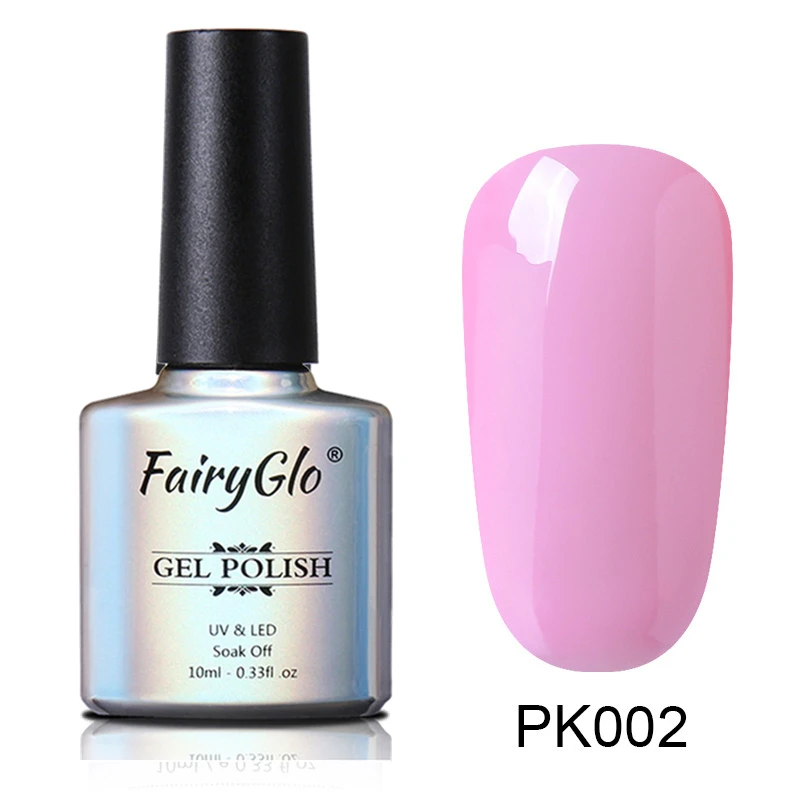 PK002 FairyGlo, 10 мл, розовая серия, замачиваемый УФ-Гель-лак, фиолетовый, серый цвет, Гель-лак для ногтей, стойкий Гель-лак для ногтей, лак для маникюра, эмаль - Цвет: PK002