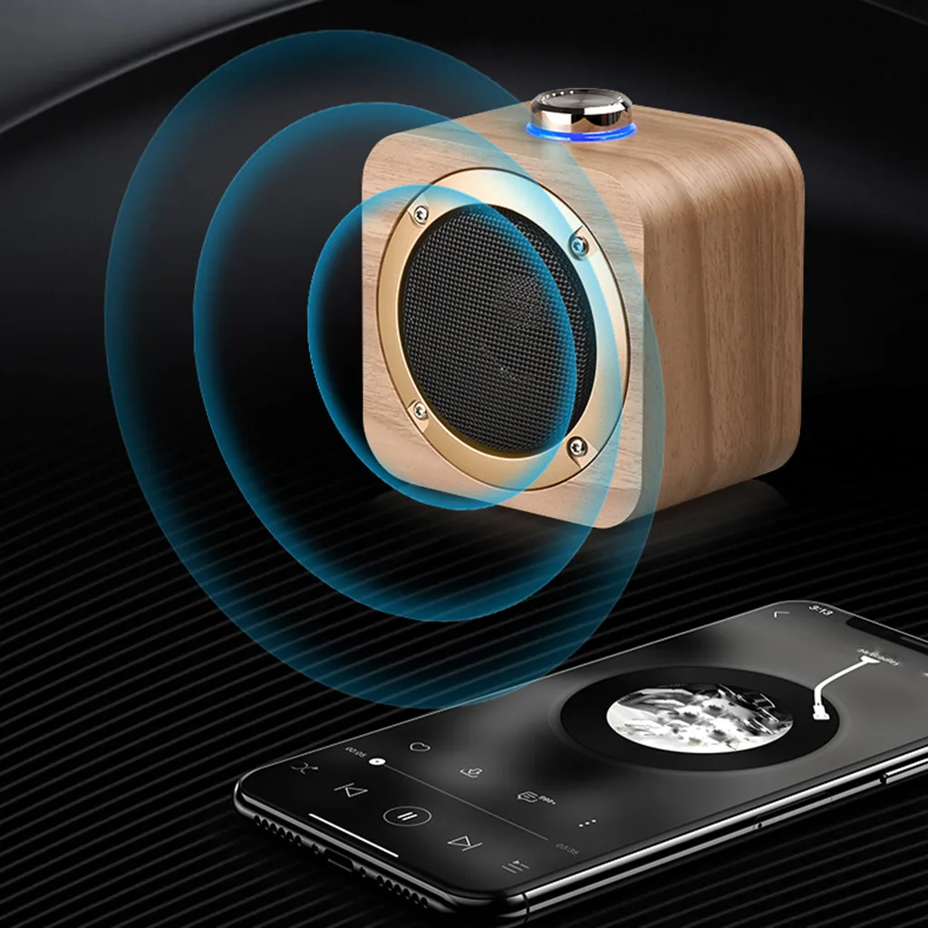 Bluetooth динамик перезаряжаемый HIFI портативный деревянный беспроводной Blueteeth стерео звук TWS Саундбар Altavoz Bluetooth Сабвуфер