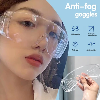 

NEW Adjustable Anti-fog Safety Goggles Anti-Sneeze Liquid Eye Protection Anti-Droplets Windproof Visual Work Protective Glasses