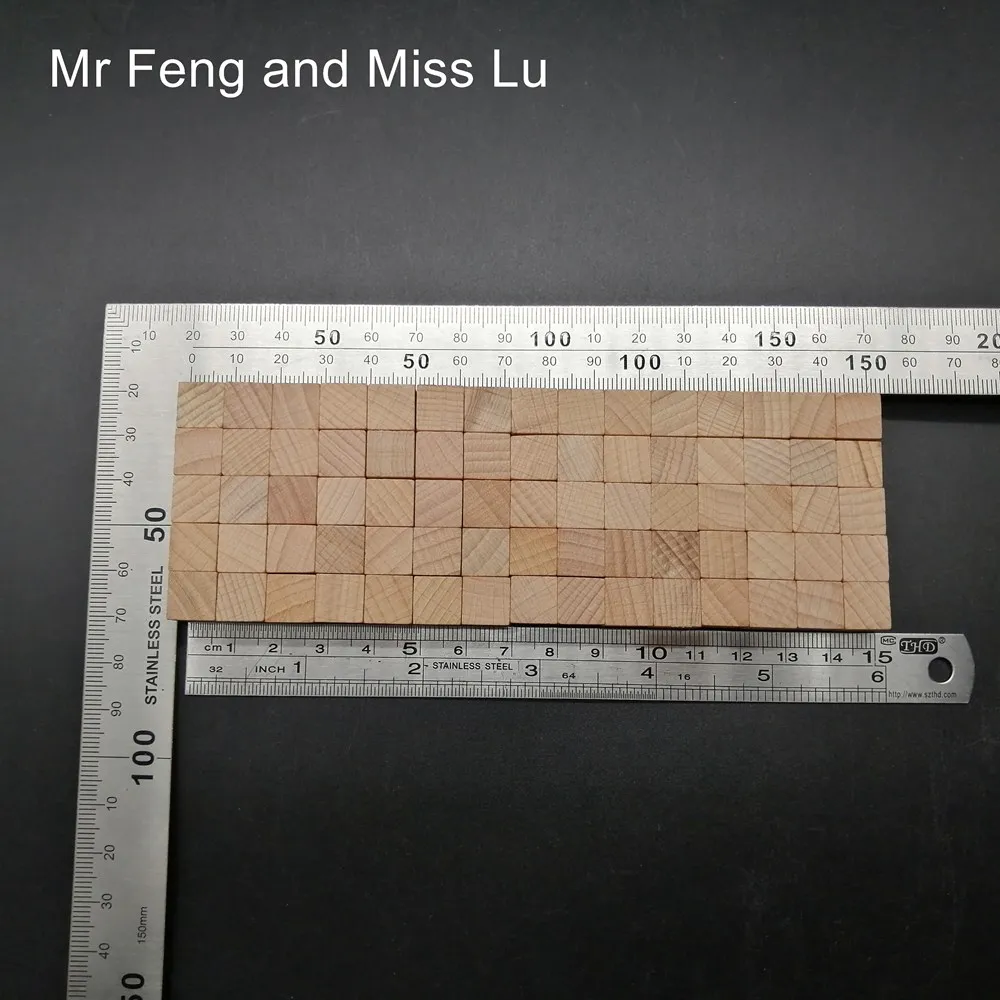 10 мм 5*15 шт деревянные кубики Головоломки лазерная гравировка процесс Принять настройку интерактивная игрушка