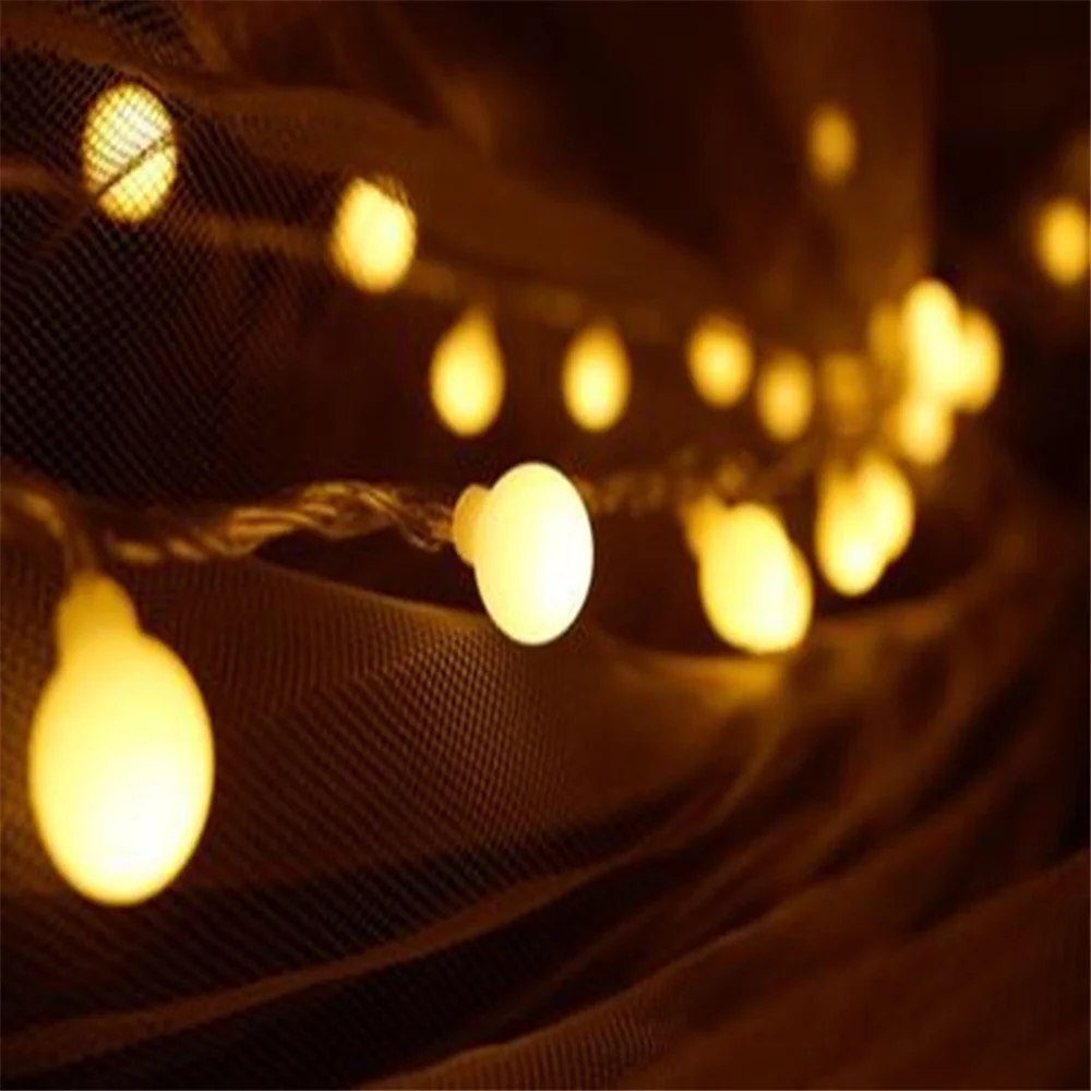 

3M 20LED String Lights With Ball AA Battery Waterproof Wedding Holiday Festival Christmas Tree Patio Outdoor Decoration Lights