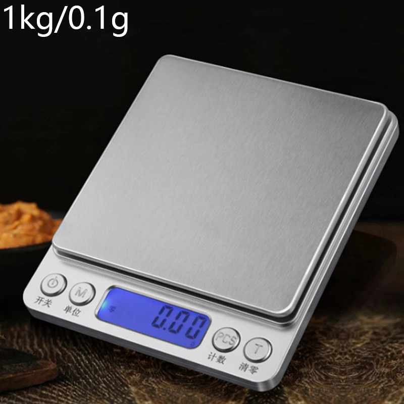 500 г/1/2 кг/3 кг, 0,01/0,1g ЖК-дисплей мини электроные цифровые весы точность электронные весы Чай выпечки Высокое качество ювелирные весы Баланс весы - Цвет: 1000g 0.1g
