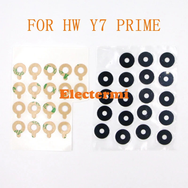 50 шт. Electermi P30 lite Y7 PRO Y7 PRIME задняя крышка для камеры стеклянный объектив для Huawei HONOR 9i 9 LITE HONOR 10 стеклянный объектив
