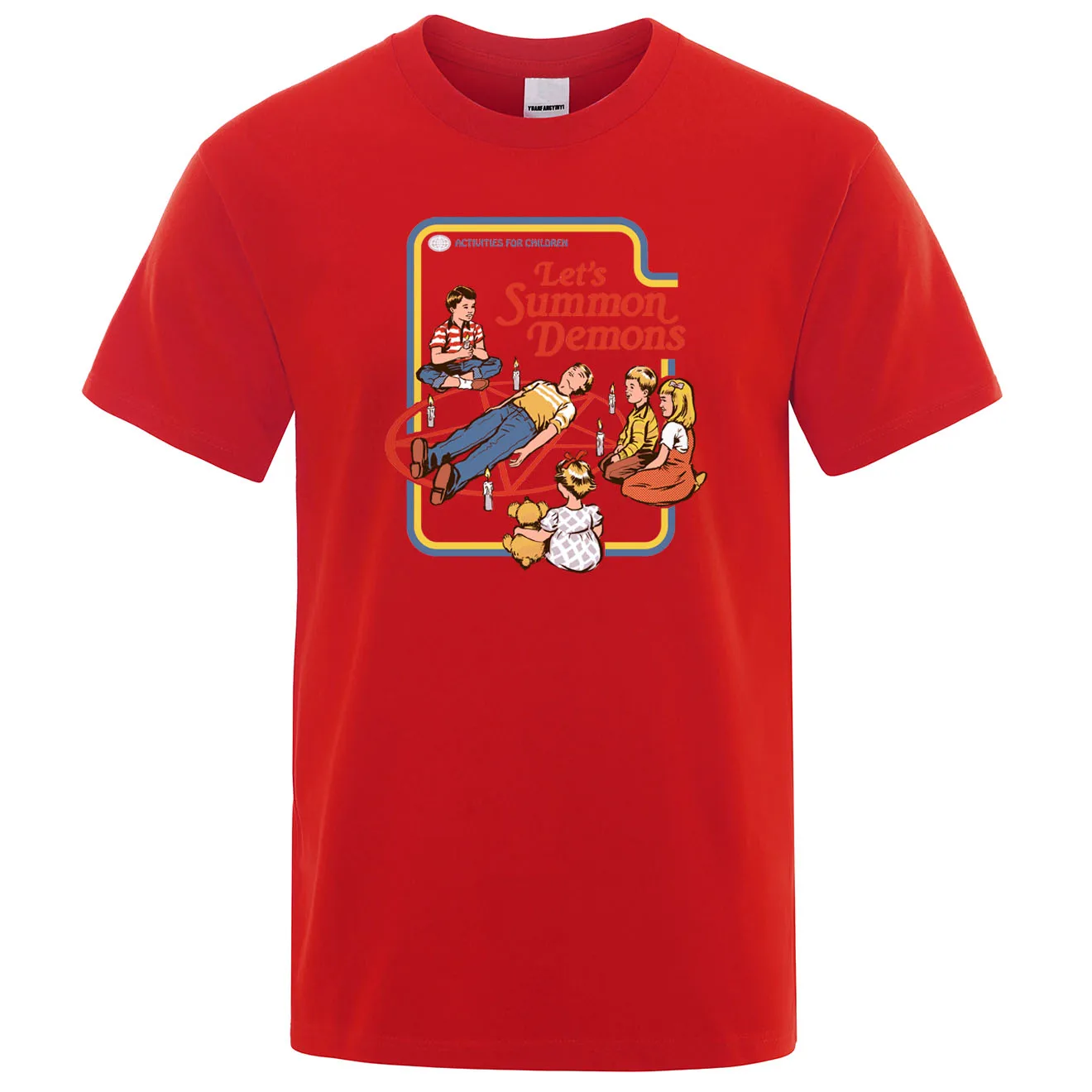 Let's Summon Demons футболка летняя хлопковая повседневная мужская футболка с коротким рукавом и круглым вырезом Топы высокого качества Harajuku Tees