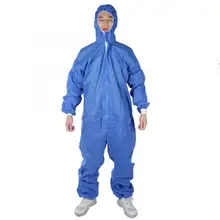 В целом защищает вашу голову 3-Слои нетканое полотно светильник Костюмы темно-синий защитный комбинезон