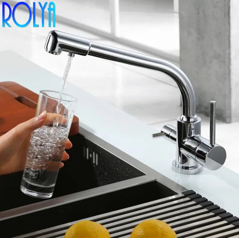 Rolya Мини Новое поступление Ro воды 3 способ кухонный кран осмос три потока