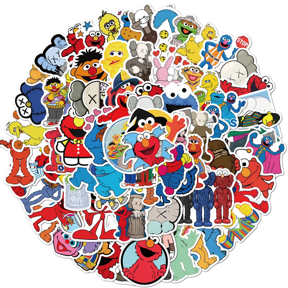 50/100pcs Anime Sesame Stickers Street Waterproof Motorcycle Skate Phone Laptop Motorcycle Suitcase Guitar Sticker Pegatinas