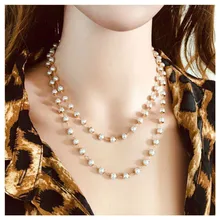 Explosion Style Personality Geometric Shell Star Necklace Simple Multi-layer Wild Small Lock Alloy Pendant Female Necklace fashion anchor style zinc alloy shell pendant necklace silver blue