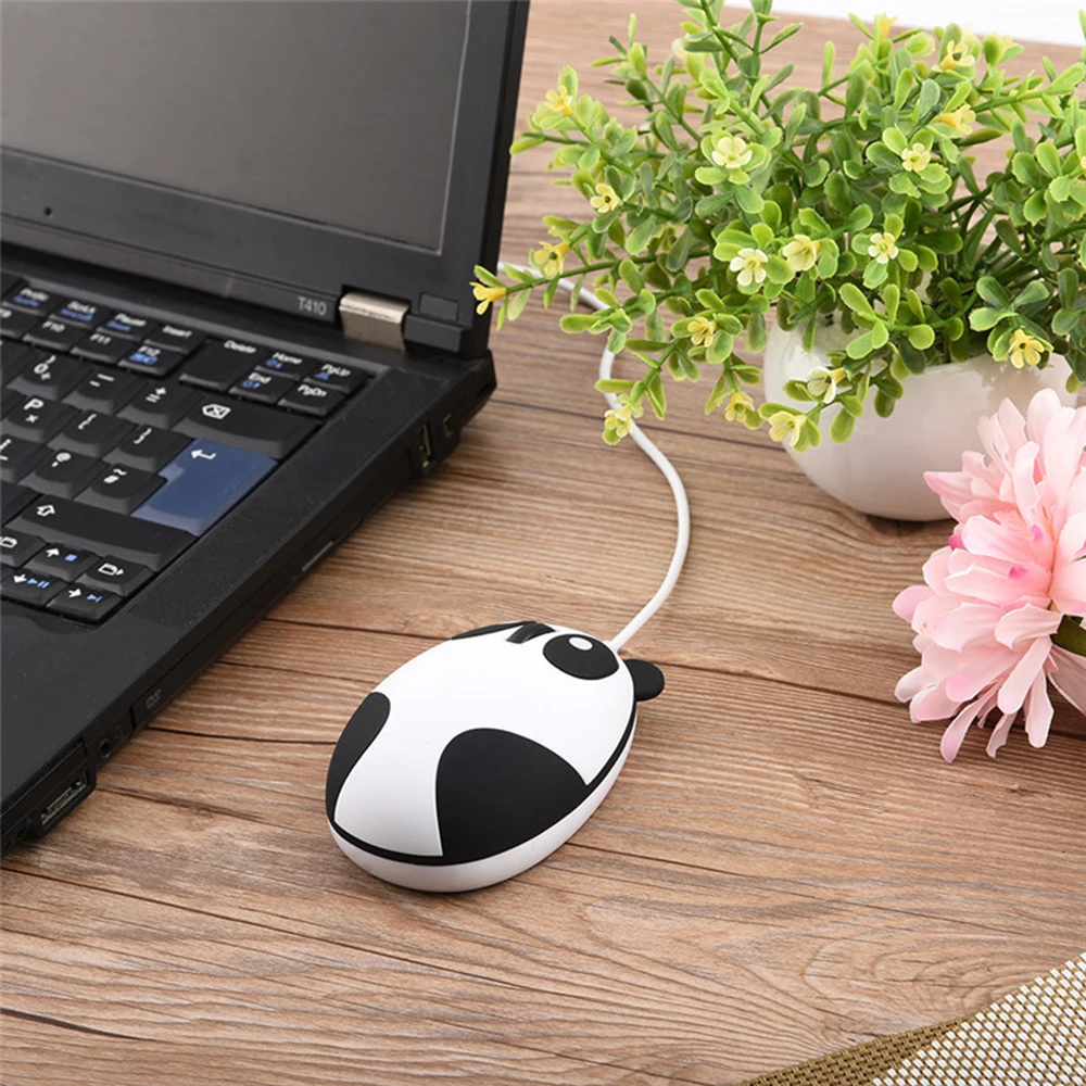 CHYI, проводная мышь с пандой, эргономичная, 1600 dpi, USB кабель, Kawaii, аниме, кунг-фу, панда, медведь, кошка, оптическая игровая мышь для ПК, ноутбука, рабочего стола