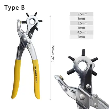 

HobbyLane Small Hole Punch Pliers Tools Universal Hand Leather Strap Watch Band Belt Punching Tool for Home Shop