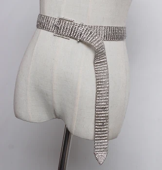 

[EWQ] 2019 New Spring Summer Fashion Simple High Quality Rhinestone Belt Women All Macth Femals QC10900