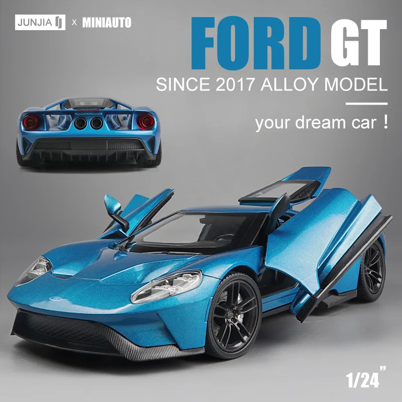 Горячая Kawei 1:24 Масштаб Ford GT спортивный автомобиль игрушечный автомобиль модель автомобиля имитация инерции Металл гоночный мальчик игрушка Коллекция украшения