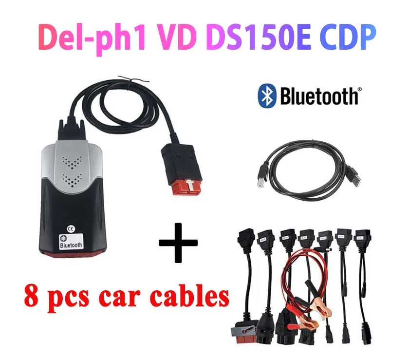 VCI vd ds150e cdp pro plus. r0 с ключом для delphis obd2 диагностический инструмент для ремонта led 3в1 сканер для автомобилей грузовиков