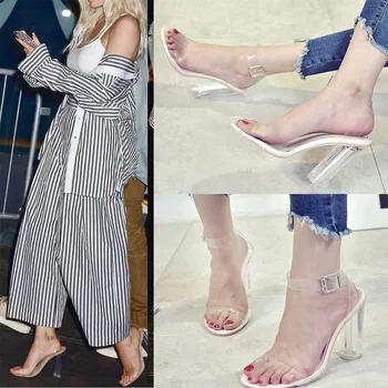 

Latest Fashion Sandals Will Code Crystal Shoe High With Sandals