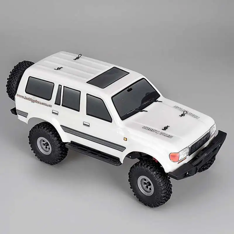 1/18 2,4 г мини внедорожный Радиоуправляемый автомобиль водонепроницаемый ESC Мотор 3 линии сервопривод модели автомобиля рок для детской игрушки - Цвет: White