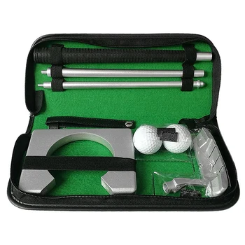 

1Set Golf Putting Trainer Portable Chipper Club Zinc Alloy Head Mallet Rod Grinding Push Rod Chipping Clubs Golf Putter Outdoor
