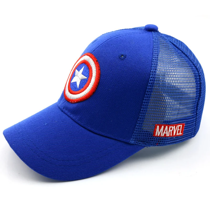 Disney Anime Cartoon Captain America Hat For Kids Boy Girl Autumn Baby Baseball Cap Children Hip Hop Sun Hats Kids Snapback Caps 4