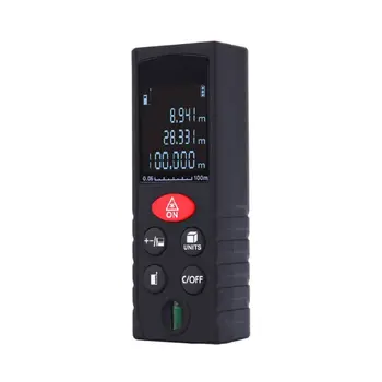 

40-100M Digital Laser Rangefinder Vertical Bubble Electronic Tape Range Finder