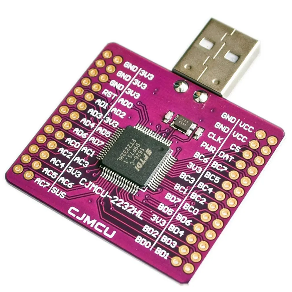 

CJMCU-2232 FT2232 HL USB to UART FIFO SPI I2C JTAG RS232 Module FT2232HL N9P6 External Memory Accessories