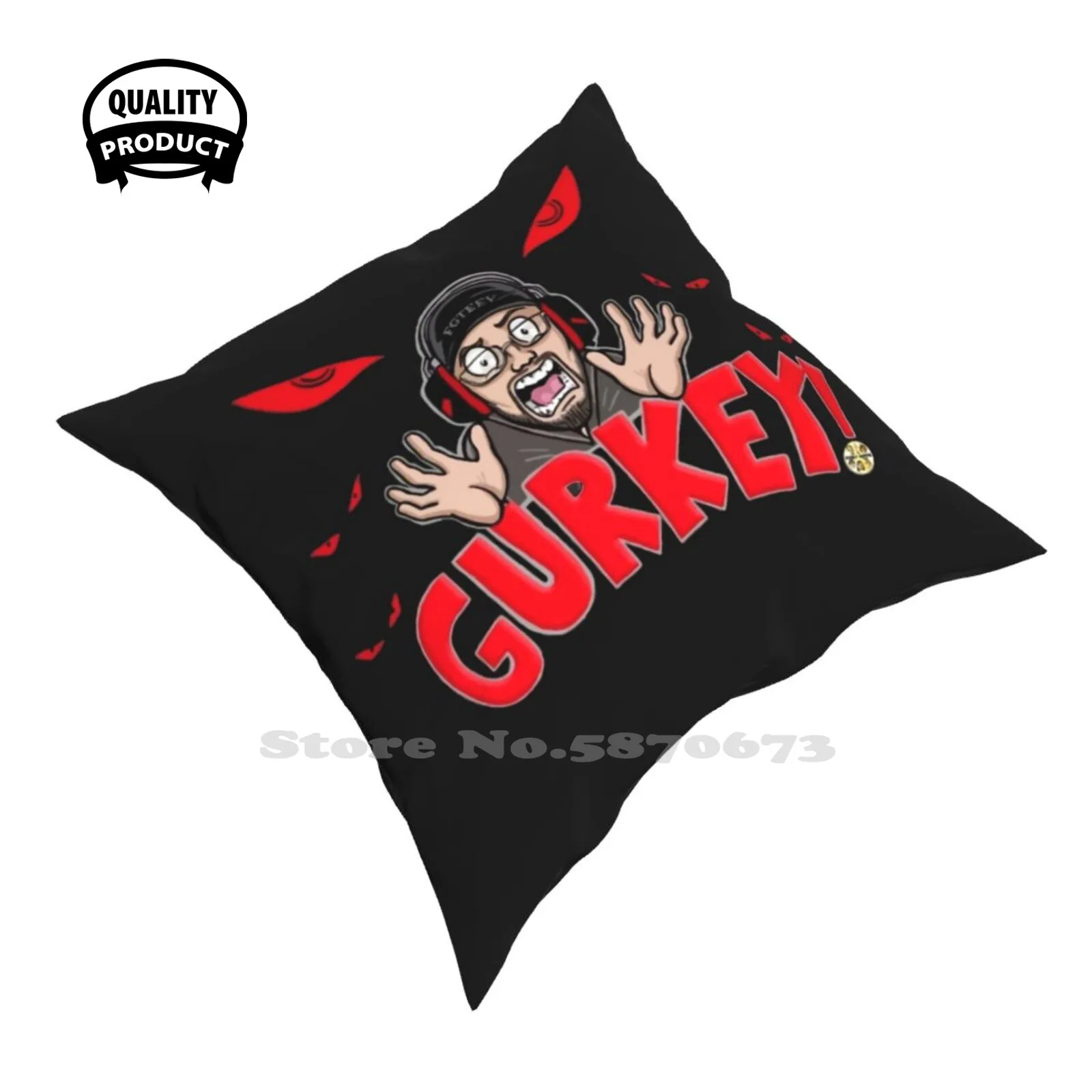 Fgteev Gurkey! Kids _ Premium T-Shirt Fashion Sofa Throw Pillow Cover Federa Fgteev Fgteev Fgteev Canzoni Pantaloncini Skylander