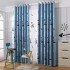 Custom Made Bedroom Children Window Curtain Blue Boy Kids Curtains And Tulle For Living Room Blackout Embroidered Curtain 3