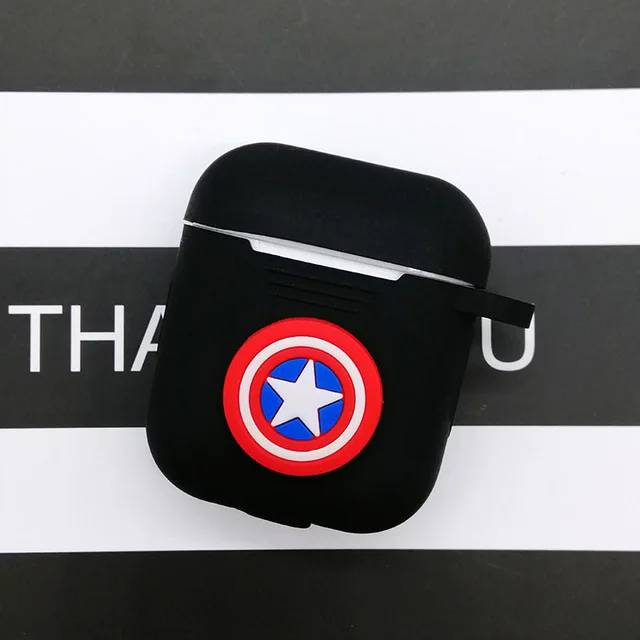 Мультяшный беспроводной Bluetooth чехол для наушников для Apple AirPods 2 Силиконовый зарядный чехол для наушников Защитный чехол для AirPods - Цвет: us team