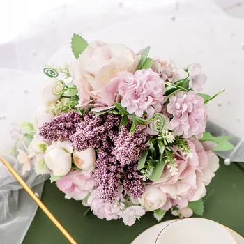 

Artificial Flowers Rose Bouquet Flowers Wedding Home Decoration Fake Rose Flower Party Home Decor Valentines Day Gift