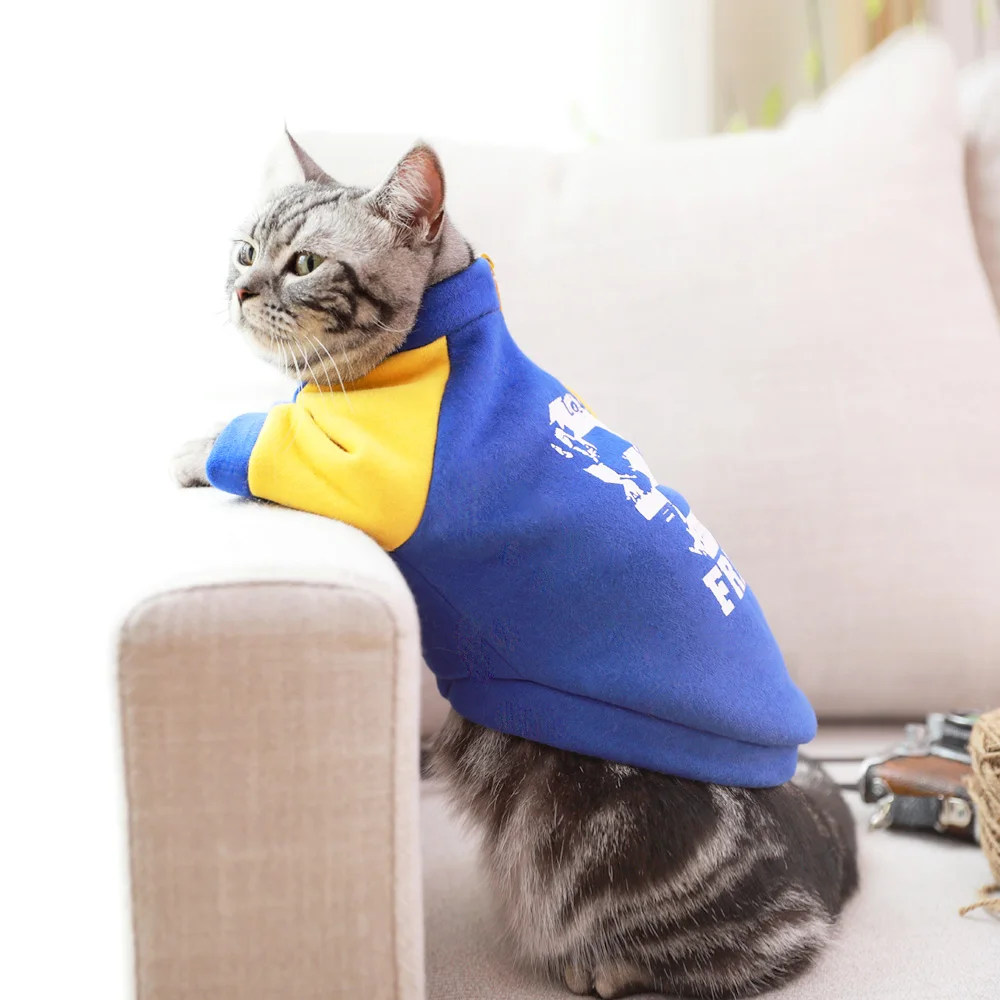 Одежда с котенком; английский короткий кукольный Кот; Оранжевый кот; Осенняя трендовая одежда; Одежда для кошек; Весенняя и осенняя одежда BB5WY19