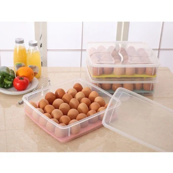 

30 Grids Plastic Egg storage Box Duck Egg Holder Refrigerator Food Container Kitchen Egg Storage Affordable Personality Fashion