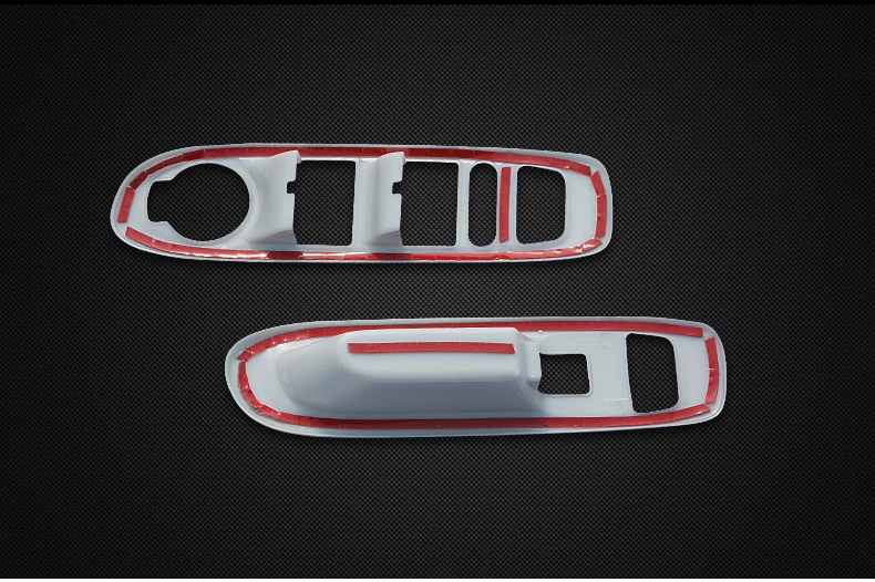 For Jeep Compass Window Lift Switch Button Cover Trims Door Armrest Panel Frame Interior Accessories