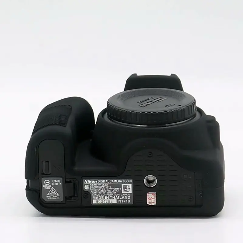 Мягкий силиконовый чехол для камеры защитный чехол для Nikon D3500 резиновый чехол с отверстием для аккумулятора D3500 сумка для камеры