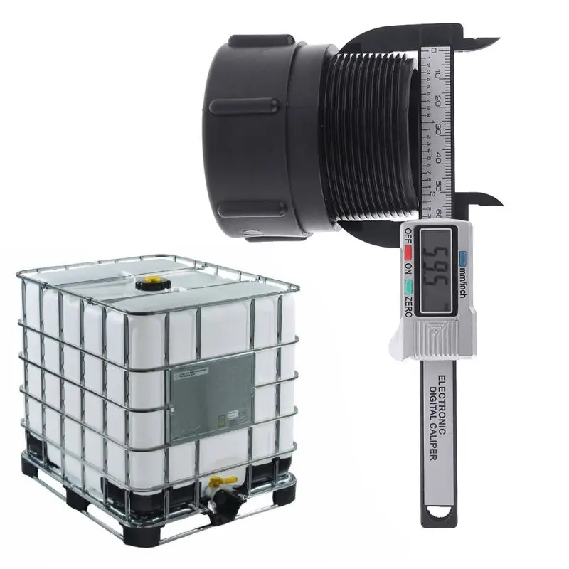 Прямая поставка 1000L IBC тотализатор Танк садовый шланг heavy duty адаптер bsp бочки части клапана S60x6 женский контракторная x " NPT трубы