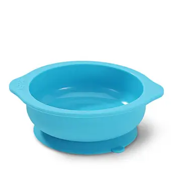 

Silica Gel Toddler Round Shape Suction Anti-skip Anti-fall Bowl Unbreakable Baby Feeding Supply Children Heat Proof Bowl