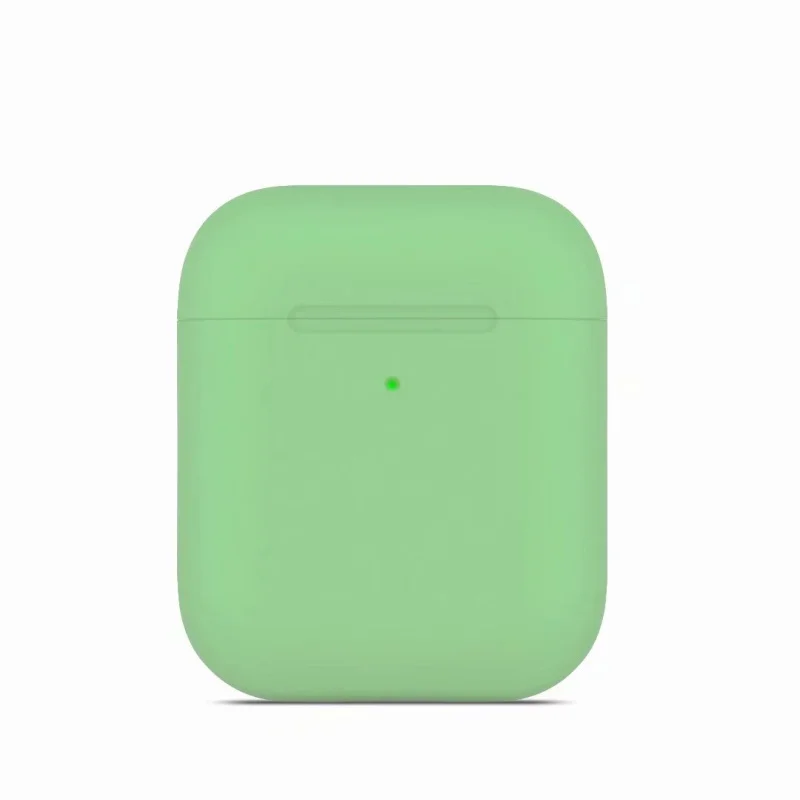Ультратонкий силиконовый чехол для наушников для Apple Airpods 2, коробка для зарядки, яркие цвета, беспроводной Bluetooth чехол для наушников Aripods