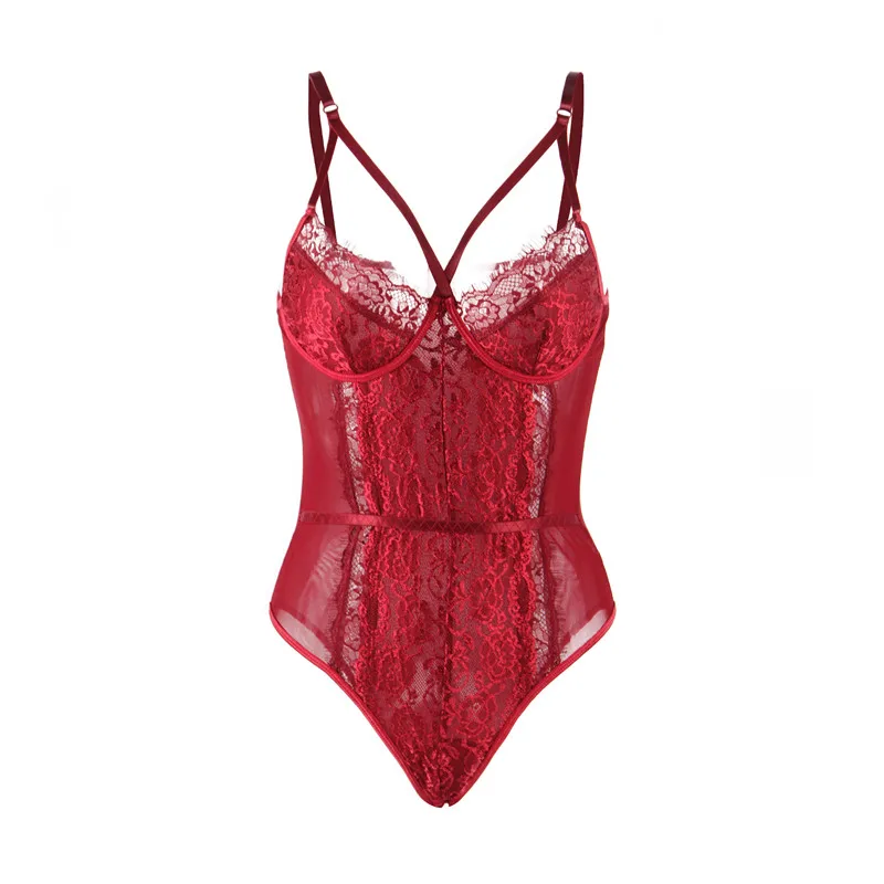 Red Bodysuit Comeonlover, Женское боди, сексуальные, ресницы, кружева, сплайсинг, комбинезон, женский, s, комбинезон, плюс размер, XXXL, 5XL, сексуальные черные боди, RE80875 - Цвет: Red Bodysuit