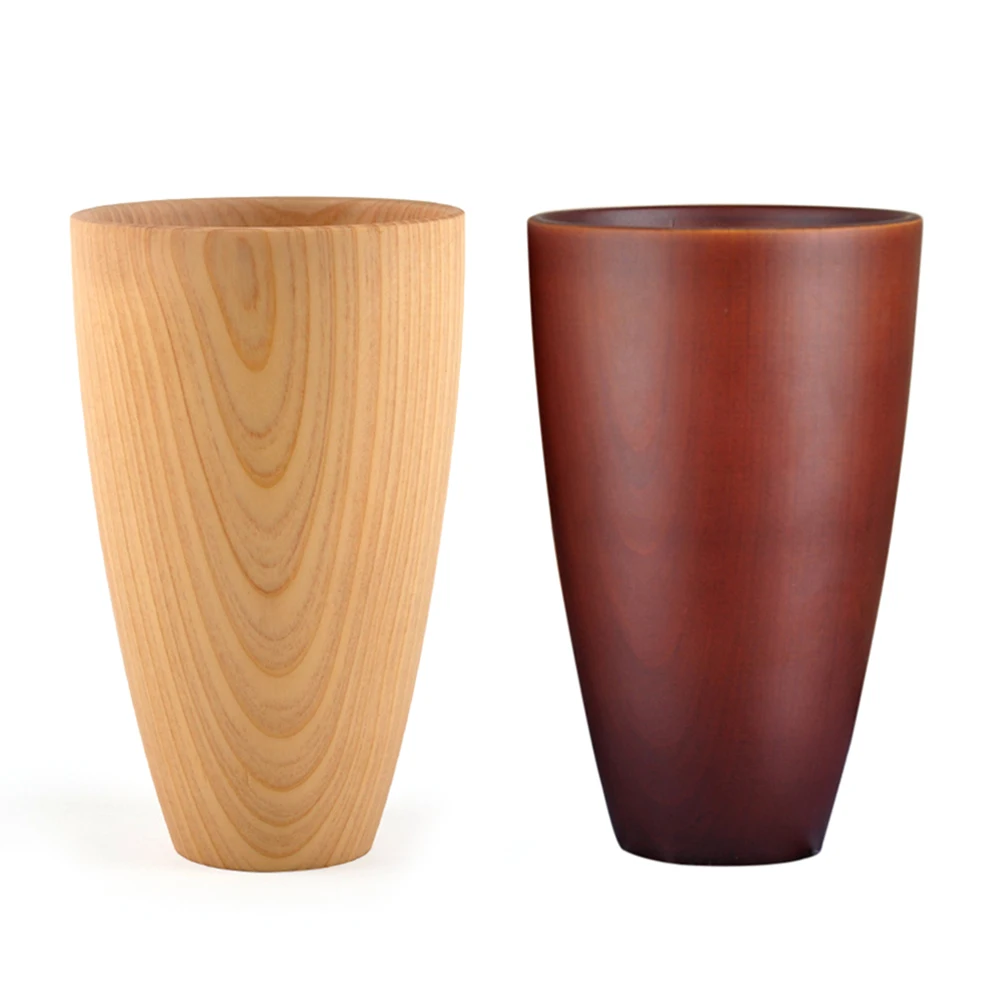 

300ml Natural Wood Mug Cute Milk Coffee Tea Mugs Fancy Kids Water Drinking Cup Stackable Travel Coffee Mug Kitchen Drinware Gift