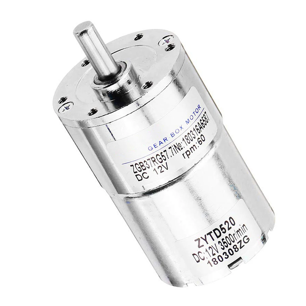 Для ZGB37RG мотор-редуктор DC12V 60 об/мин 37 мм эксцентриковый шток прочный высокая эффективность низкий уровень шума для промышленных машин механическая работа