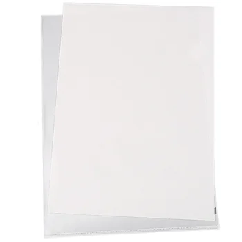 

AAY-40PCS L-Type Plastic Folder - 18C Transparent Clear Document Folder for A4 Size Paper Sleeves