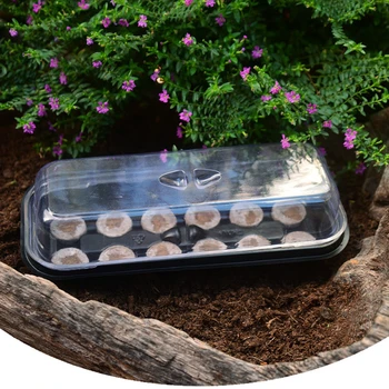 

Seedling Trays 12 Components Seed Starter Box Plant Flower Grow Starting Germination Pot With Lid Soil Blocks Plant Tools Sets