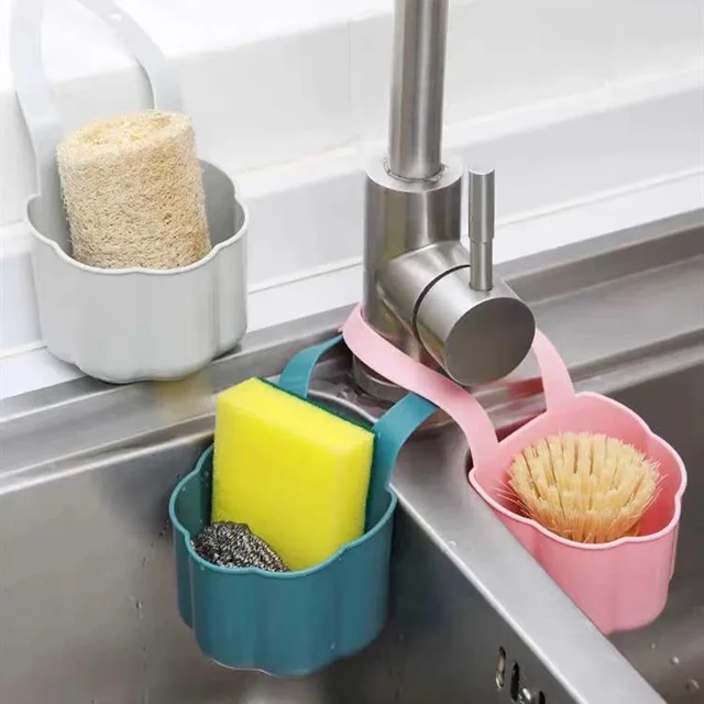 Kitchen Sink Sponge Holder Draining Rack Sink Kitchen Hanging