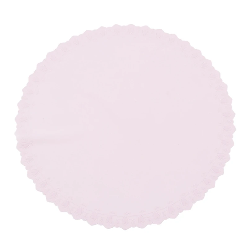 pink Синий, белый, розовый, зеленый, восстанавливаемая Крышка для сохранения свежести пищи, силиконовая эластичная крышка с микрофиброй, кружевные чашки, коврики для кухонной утвари - Цвет: pink