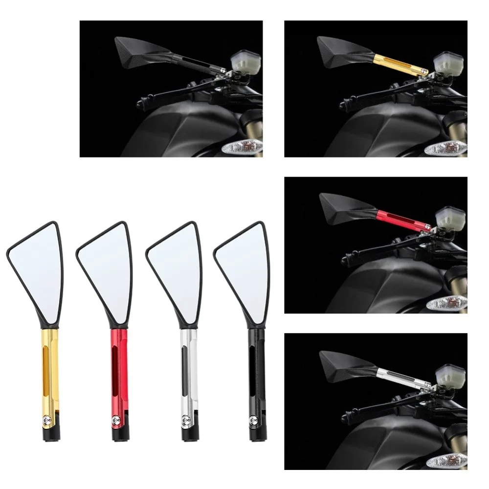 Мотоциклетные боковые зеркала заднего вида с ЧПУ алюминий для YAMAHA FZ1 FZ6 mt-07 MT-10 KAWASAKI ER-6N Z1000 Z750