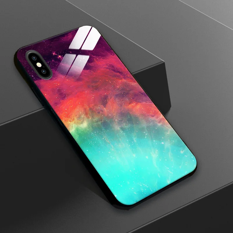 Чехол для телефона на iPhone 6 6S Plus 7 8 Plus Coque Мягкий Силиконовый противоударный чехол из закаленного стекла для iPhone X XR XS MAX - Цвет: T1