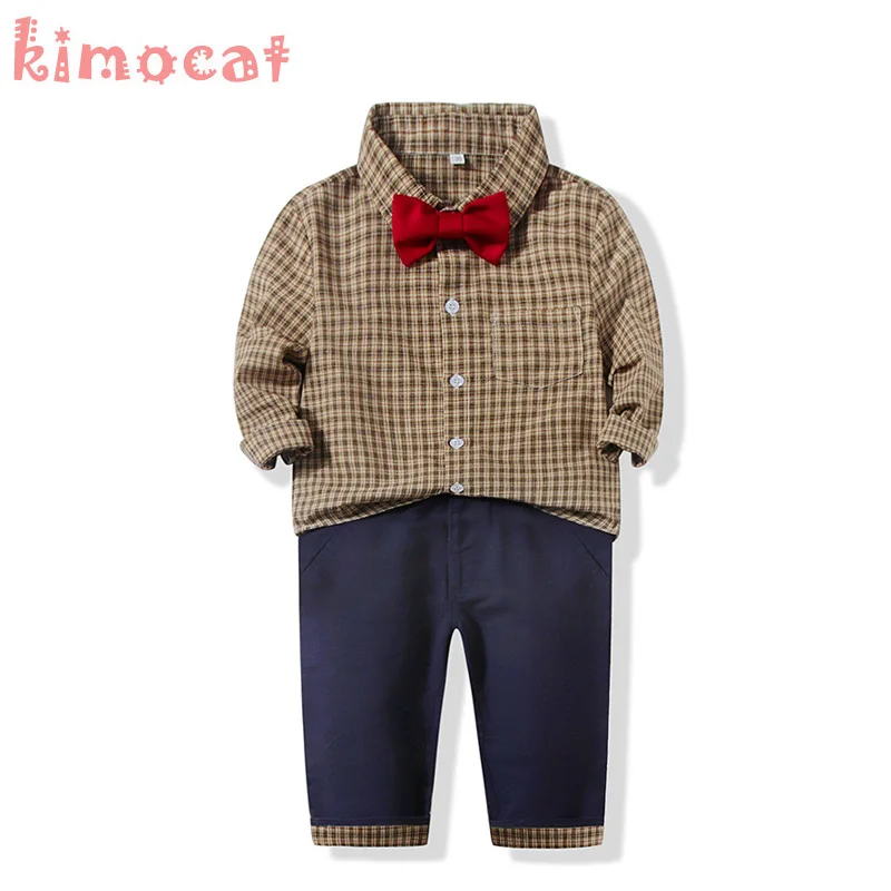 

Kiomcat Newborn Baby Boys Clothing Set Gentleman Wedding Party Fashion Kids Boys Clothes Set Kids Boys Outfits Costume 1-3 T Set